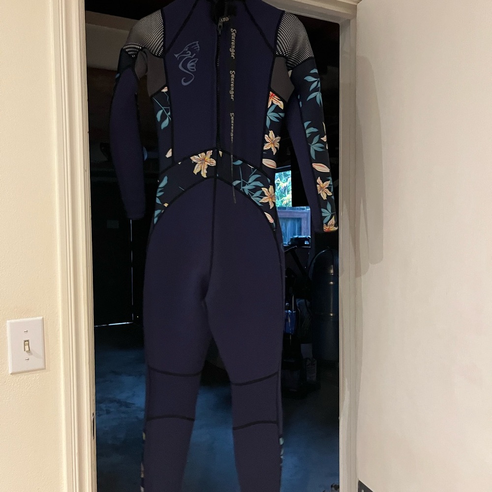 Avenger Dark Blue and Floral Kids One Piece